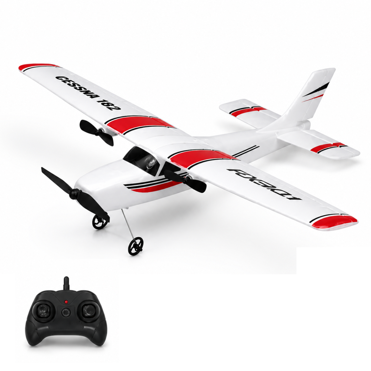 Radiostyrt flygplan – Cessna 182 RC-plan - Perfekt för Nybörjare