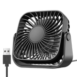 USB Minifläkt – Bordsfläkt med 3 hastigheter, tyst skrivbordsfläkt