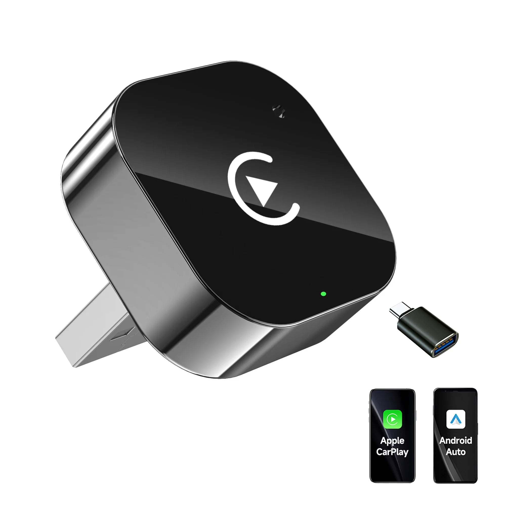 Trådlös CarPlay Adapter – Passar Alla Bilar med CarPlay 2015–2026