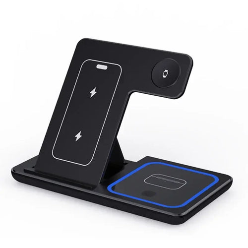 3-i-1 Trådlös Laddstation – iPhone, Apple Watch & AirPods
