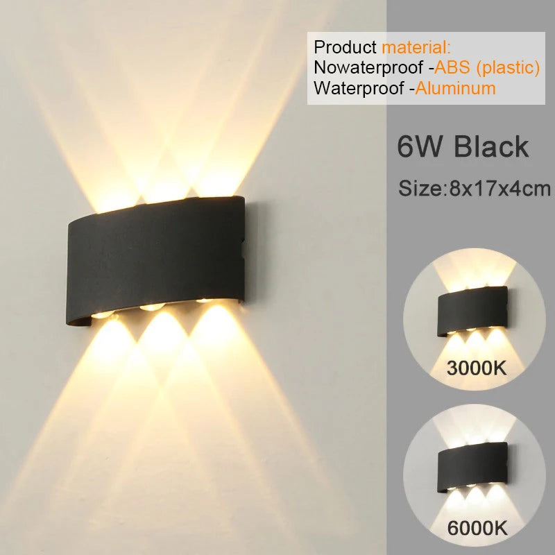 LED Vägglampa – Utomhus & Inomhus Vattentät av Aluminium