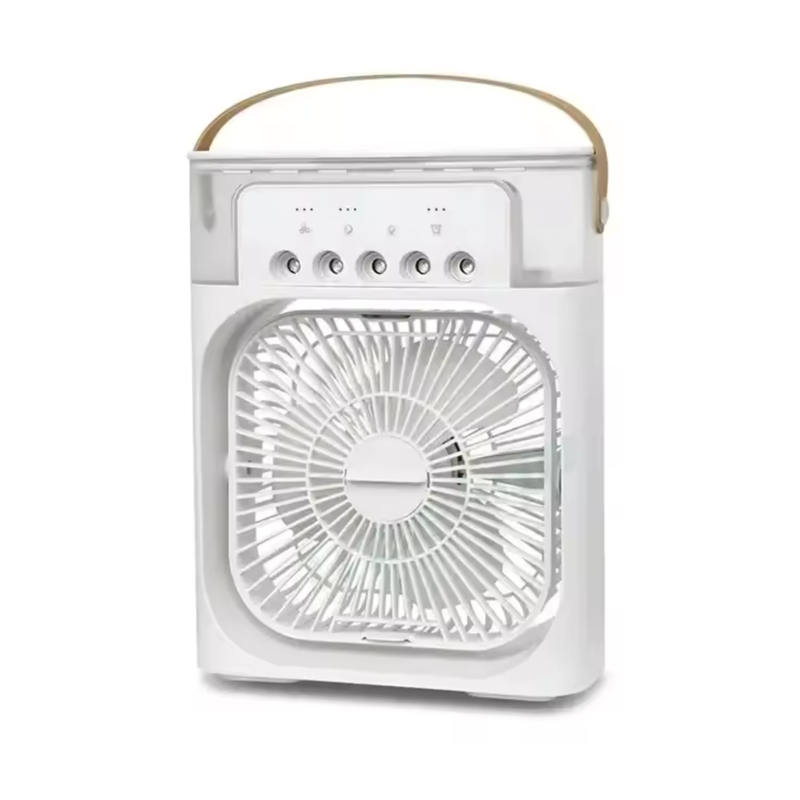 3-i-1 USB-fläkt med luftfuktare & LED-belysning portabel